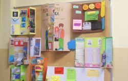Wystawa Lapbook'&oacute;w w bibliotece szkolnej